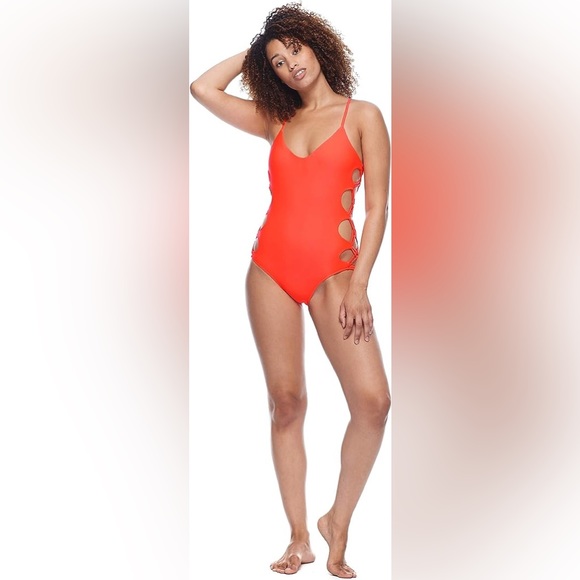 BODY GLOVE Womens Standard Smoothies Crissy 1 Piece Swimsuit Strappy Sides NWT - Picture 12 of 13